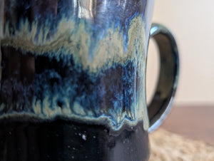 Mug - Dark Blue Drippy